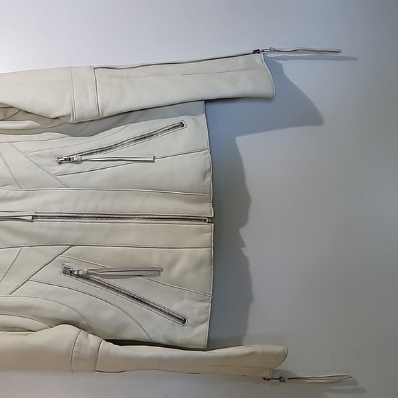 Andrew Mark Leather Coyote Fur Jacket Size  XS - Picture 6 of 16